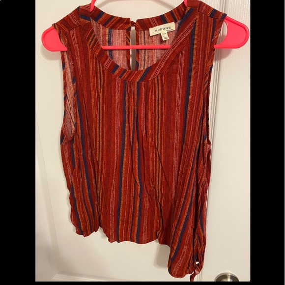 Monteau Tops - Monteau Los Angeles flowy sidetie top